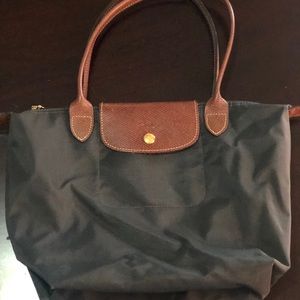 Long Champ Small Nylon Tote Bag - Navy